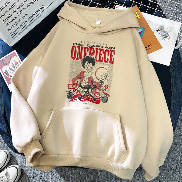 Captain Luffy Oversized Hoodie